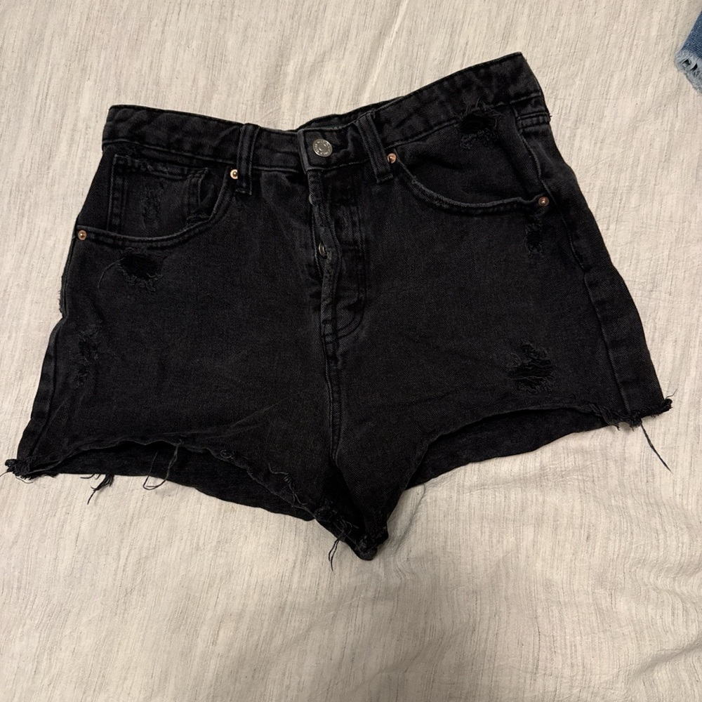 Wild Fable Black Distressed Jean Shorts